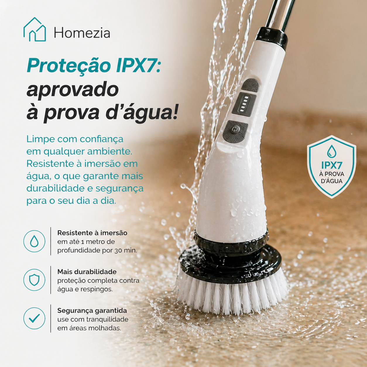 Turbo Clean - Escova Elétrica 9 em 1 - 20 Unidades Disponíveis